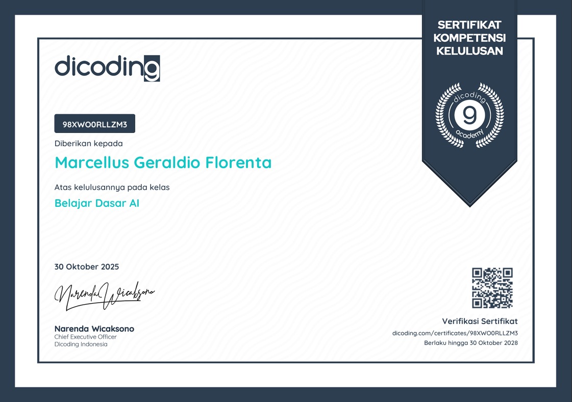 AI Fundamentals Certificate